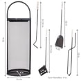 thumbnail image 3 of Sunnydaze 4pc Fireplace Tool Set with Mesh Shroud Holder - Black, 3 of 7