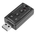 thumbnail image 1 of 7.1 PC externo Tarjeta de sonido USB 3.5mm AUX Auricular Micrófono Adaptador de audio Tmvgtek Componentes de Computadoras, 1 of 9