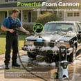 thumbnail image 3 of Electric Pressure Washer,5000PSI Max 3.0 GPM Portable Power Washer with 25FT Cord,23FT Hose,4 Quick Nozzles,Foam Cannon for Car,Garden, Patio, 3 of 9