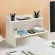 thumbnail image 4 of Estante De Escritorio De Doble Nivel Y Altura Ajustable, Ideal Para Organizar Cosmticos, Artculos De Papelera Y Libros. Perfecto Para Dormitorios Y Oficinas. Delgado Y Ligero, 30 Cm De, Ukhbmc, 4 of 8