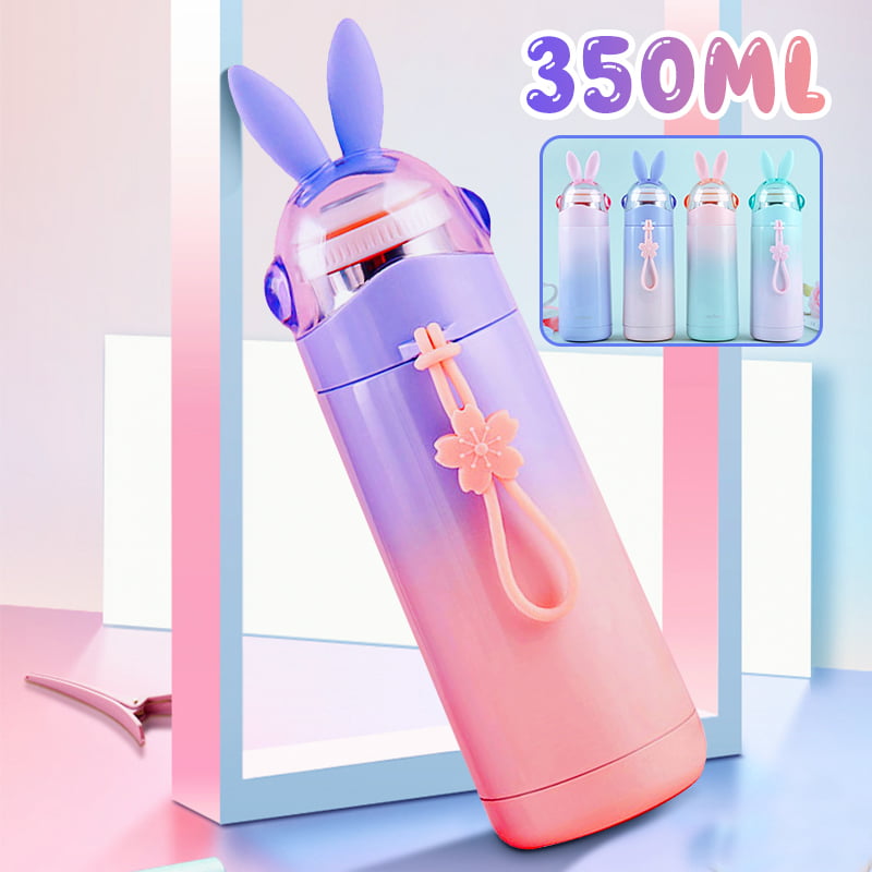 Lemon Yellow LKK Small Vest Series Mug Insulated Water Bottle Children and Adults Water Cup Straight Body 304 Stainless Steel Cartoon Cute