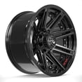 thumbnail image 3 of 20x10 4PLAY 4P08 Gloss Black w/ Brushed Face & Tinted Clear Wheel 8x180 (-24mm), 3 of 3