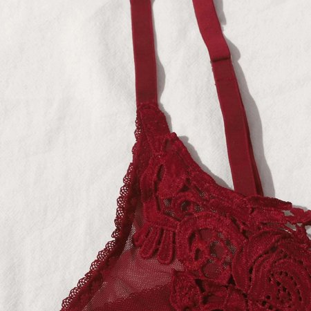 

Cathalem Chemise Lingerie for Women Underwear Bodysuit Teddy Jumpsuit Women Lace Sexy Lingerie Costumes for Women plus Size Underwear Wine Medium