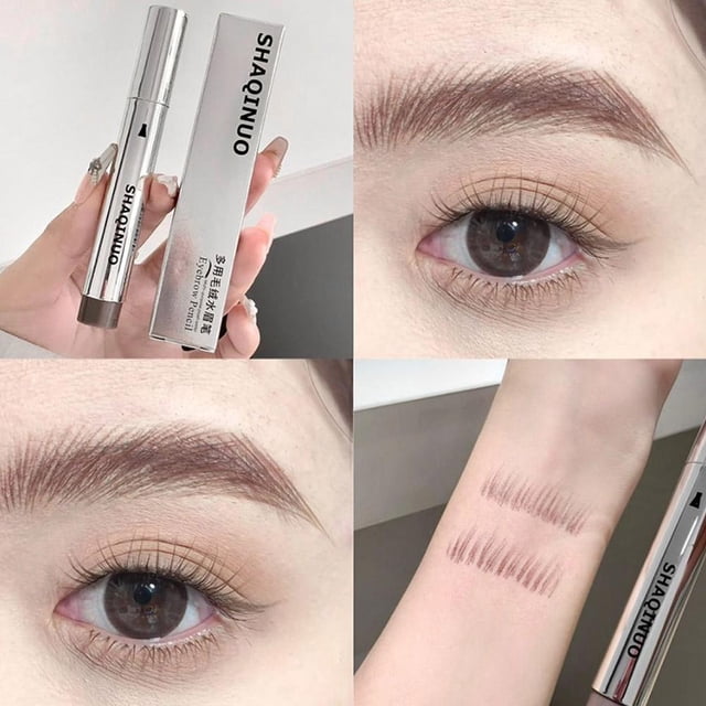 Crayon à Sourcils Multi-Usage, Pointe à Plusieurs Branches, Longue Durée, Résistant aux Bavures