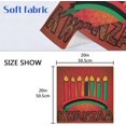 thumbnail image 6 of GZHJMY Kwanzaa Cloth Napkin Seven Candles Kitchen Dining Table Decor Festive for Gathering Party Favors Seasonal Winter New Year Present 6 Pack 20" × 20", 6 of 6