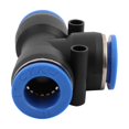 thumbnail image 3 of Conector rápido de aire neumático de 5 piezas, diámetro de 14 mm, tipo T, 3 vías, conector de manguera, 3 of 3