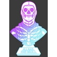thumbnail image 2 of Men's Fortnite Skull Trooper All Hail Glow  Pull Over Hoodie Charcoal Heather Small, 2 of 4