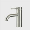 thumbnail image 1 of Adorer Single Hole Brushed Nickel Bathroom Faucet, Single Handle Lavatory Sink Basin Faucets Mixer Taps, 1 of 4