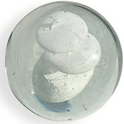 WHW Whole House Worlds Crystal Clear Bubble Trio Paperweight, Handcrafted Art Glass, 3 1/2 x 3 1/2 Inches