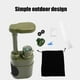 thumbnail image 5 of Filtro de agua para exteriores, purificador de agua para supervivencia, acampada y senderismo (verde militar), 2 uds., 5 of 7