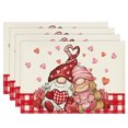 thumbnail image 1 of Ensemble de 4 Sets de table Réutilisables pour Décoration de table de Cuisine de la Saint-Valentin, 1 of 5