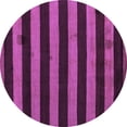 thumbnail image 1 of Ahgly Company Indoor Round Oriental Purple Modern Area Rugs, 8' Round, 1 of 4