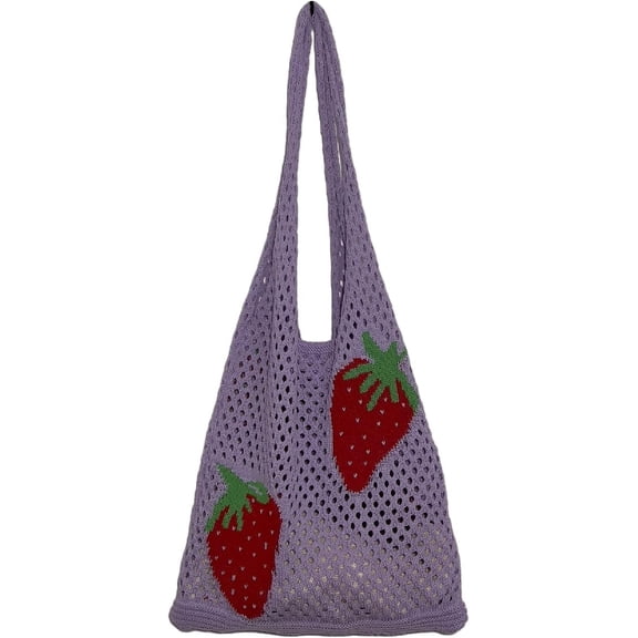 Kukuzhu Crochet Tote Bag Aesthetic Tote Bag Y2k Bag Fairy Aesthetic Tote Bags Fairy Accessories