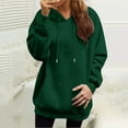 thumbnail image 2 of NMMUED Fall Sweatshirts for Women, Fall Outfits for Women, Womens Hoodies Pullover, Oversized Sweatshirt for Women, Going Out Tops for Women, Green 3XL, 2 of 9