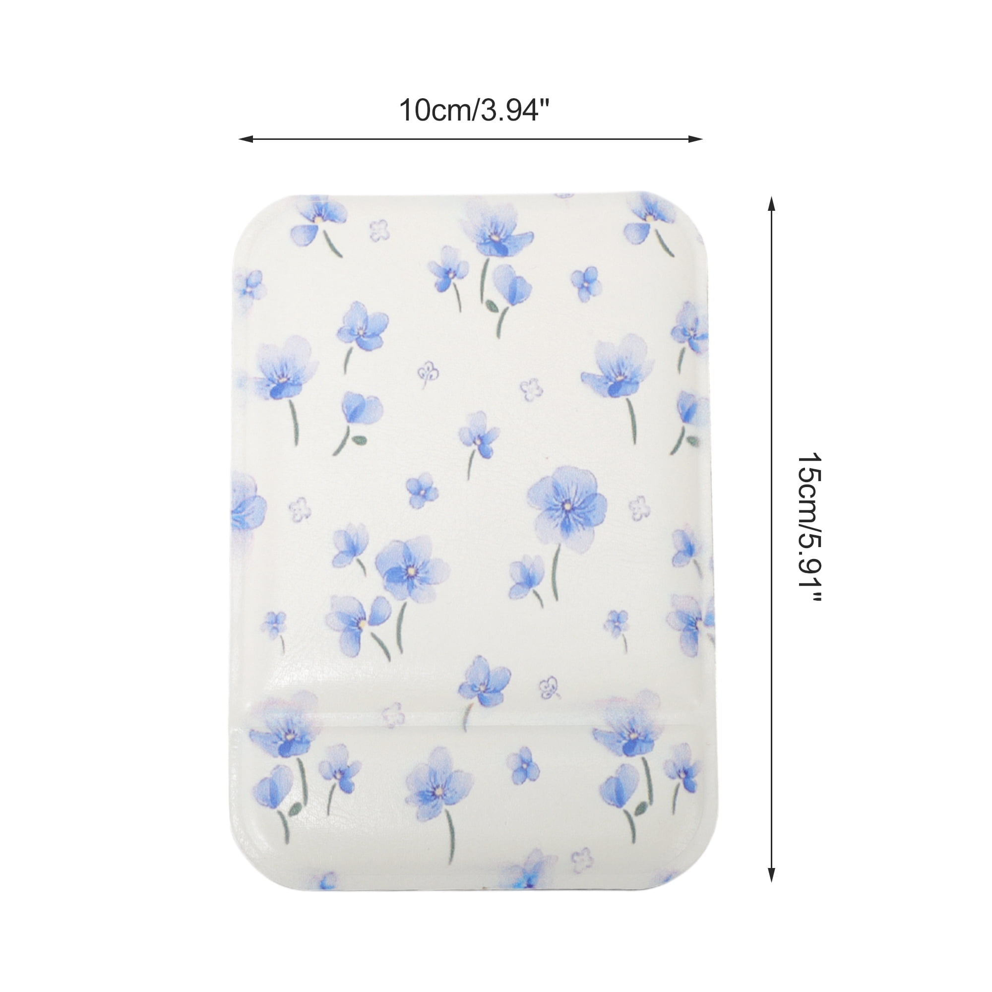 Unique Bargains 1 Pc Women Makeup Mirror for Travel Blue Purple Small