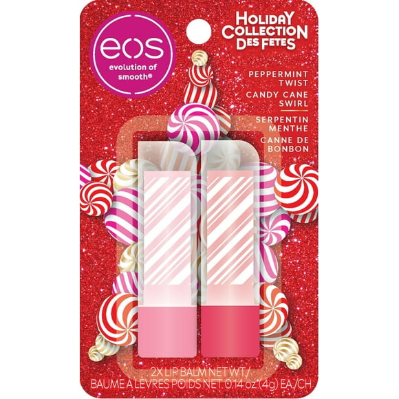 eos Des Fêtes Serpentin de menthe/Canne de bonbon 8g