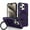 Darkpurple, variant on TECH CIRCLE Case for iPhone 15 2023, Premium Plastic/TPU Hard Case with Sturdy View Kickstand Military Drop Shockproof Protective Rugged Slim Back Cover Shell for iPhone 15 6.1 inch,Black
