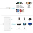 thumbnail image 3 of Lightning to HDMI Adapter, 3 in 1 Lightning 1080P Digital AV Adapter with USB Socket, PD Connection, HDMI Adapter for Phone to TV, Lightning Cable Converter Compatible with Pad / Phone XS max / X / 8, 3 of 7