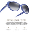 thumbnail image 3 of Gafas de sol Giselle Retro Cat Eye Rhinestone UV400 para niños, 3 of 7