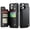 Black, variant on for iPhone 11 Pro Max Case with Card Holder, Wallet Case for Women Men with RFID Blocking, Durable Leather Kickstand Magnetic Clasp Shockproof Phone Case for iPhone 11 Pro Max