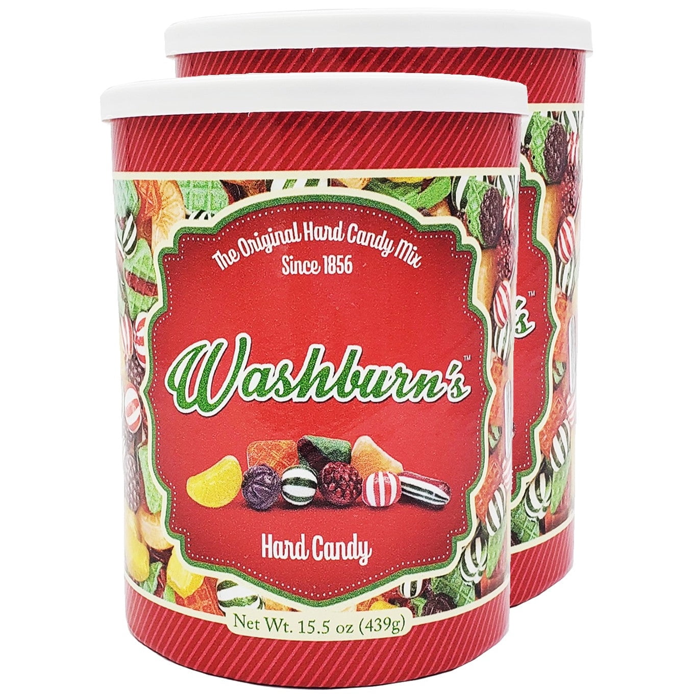 Washburn Assorted Hard Candies 15.5 oz. Canister