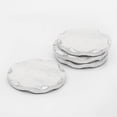 thumbnail image 2 of Godinger Coasters for Drink Spill Tabletop Protector with Silver Edge, 2 of 2