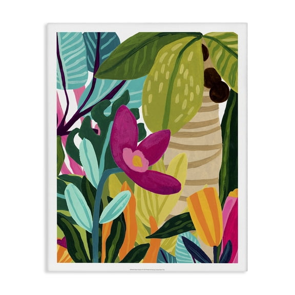 Stupell Industries Bohemian Island Thicket Bold Tropical Plants Canvas Art, 24 x 30, by June Erica Vess