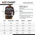 thumbnail image 5 of Iceglad Men's Ugly Christmas Sweater Reindeer Snowflake Print Acrylic Knitted Pullover, 5 of 7