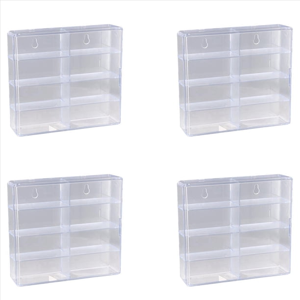 4X 1:64 para Caja de Presentación Hot Wheel, Modelo Coche, Gabinete de Juguete,Estante para Coches Hotwheel, Almacenamiento Fundido A Presión, B