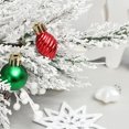 thumbnail image 4 of Juego de adornos colgantes para árbol de Navidad, 58 Uds., bolas de Navidad irrompibles coloridas, colgante de estrellas, 4 of 5