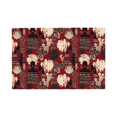 

Placemats Set of 4 African Women A Place mats for Dining Table Indoor/Outdoor Cute Heat Resistant Washable Table Mats(18 x 12 )