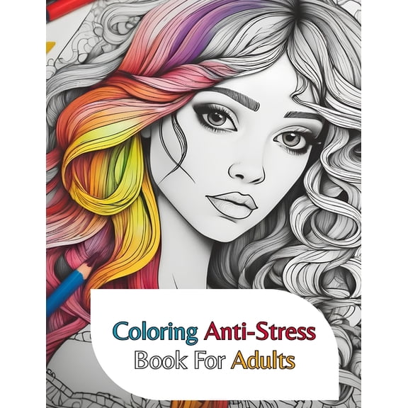 Coloring Anti-Stress Book For Adults, (Paperback)