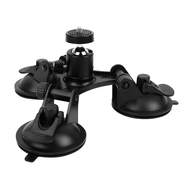 Ventosa para cámara de coche, ventosa triple para coche, ventosa triple para coche, soporte de ventosa para coche, uso cómodo