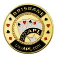 thumbnail image 1 of kusrkot Plaque d'Or Commémorative pour Club Jeu Carte à Puce de Poker Protection 5, 1 of 9