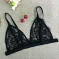 thumbnail image 4 of Soutien-gorge Triangle en Dentelle Transparente à Fleurs Aguichant pour Femmes, Soutien-Gorge Léger en Maille, 4 of 10