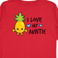 thumbnail image 4 of Inktastic I Love My Auntie with Pineapple Boys Long Sleeve Toddler T-Shirt, 4 of 5