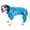 Blue, variant on Pet Life Active 'Pawsterity' Heathered Performance 4-Way Stretch Two-Toned Full Bodied Hoodie
