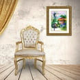 thumbnail image 3 of Pansanit, Surapol 26x32 Gold Ornate Wood Framed with Double Matting Museum Art Print Titled - Country House, 3 of 4