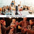 thumbnail image 5 of ZHAOCHENG Nueva actualización de vertedor de vino, aireador de vino eléctrico, decantador de vino One Touch con soporte, aireador de vino inteligente y dispensador con USB recargable para viajes, hoga, 5 of 5