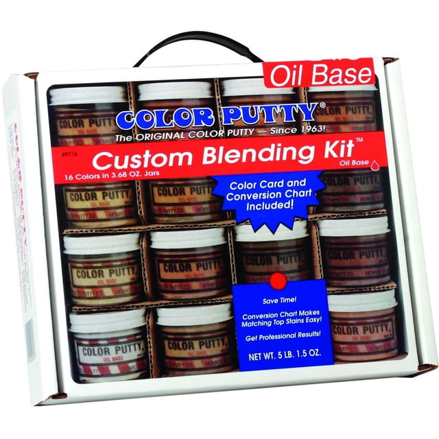 Kit de mezcla personalizado Color Putty con 16 tarros de 109 ml, masilla de alto rendimiento