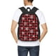 thumbnail image 4 of Easygdp Buffalo Plaid Snowflakes Mochila de Gran Capacidad Minimalista Ideal para Escuela, Viajes y Uso Diario, 4 of 6