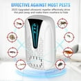 thumbnail image 3 of Meuvax Electronic Pest Control Plug in for Mice Bug Mosquito Rodent Mouse Roach Insects, Mouse Deterent for House, Kitchen, Office, 2 Pack, 3 of 8