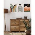 thumbnail image 3 of Boho Wall Art Mid Century Modern Decor 𝗙𝗿𝗮𝗺𝗲𝗱 Botanical Boho Wall Decor Minimalist Bohemian Bedroom Decor Canvas Prints Ready To Hang for Bedroom Living Room,12"x16"x3pcs(FRAMED), 3 of 6