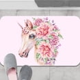 thumbnail image 6 of 1pc Unicorn with Floral Crown Bathroom Rug Bathroom Decor and Accessories- Durable,Anti Slip,And Quick Drying,Suitable For Indoor/outdoor Use - Perfect For Bathrooms,Bedrooms,Kitchens,Terraces, 6 of 9