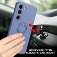 thumbnail image 3 of for Samsung Galaxy S23 Case, Slim Silicone | 360° Ring Holder Kickstand | Support Car Mount | Soft Gel Rubber Hybrid Bumper Samsung Galaxy S23 Phone Case Cover for Girls Women, Grey, 3 of 17