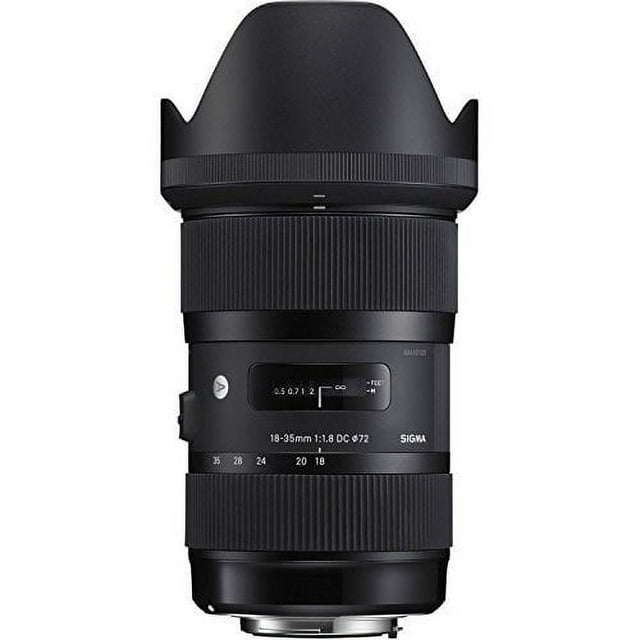 Sigma 18-35mm F1.8 DC HSM Objectif pour Canon APS-C Reflex Numériques (Noir) version Internationale (Aucune Garantie)