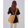thumbnail image 3 of Canvas Crossbody Hobo Shoulder Tote Bag for Men Women, Casual Messenger Bags for Work College Shopping Travel, Large Purse, 3 of 6