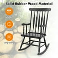 thumbnail image 7 of YYAo Outdoor Patio Rocking Chairs,Outdoor Rocking Chair with Slatted Backrest-Black, 7 of 7