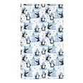 thumbnail image 1 of Fotbe Playful Penguins and Snowmen Toalla Premium con Patrón, Toalla de Microfibra de Secado Rápido, Ligera y Altamente Absorbente (27.5x16in), Ideal para Uso Diario, 1 of 6