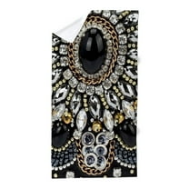 CafePress - Rhinestone Art Deco Gatsby - Large Beach Towel, Soft 30"x60" Towel with Unique Design
